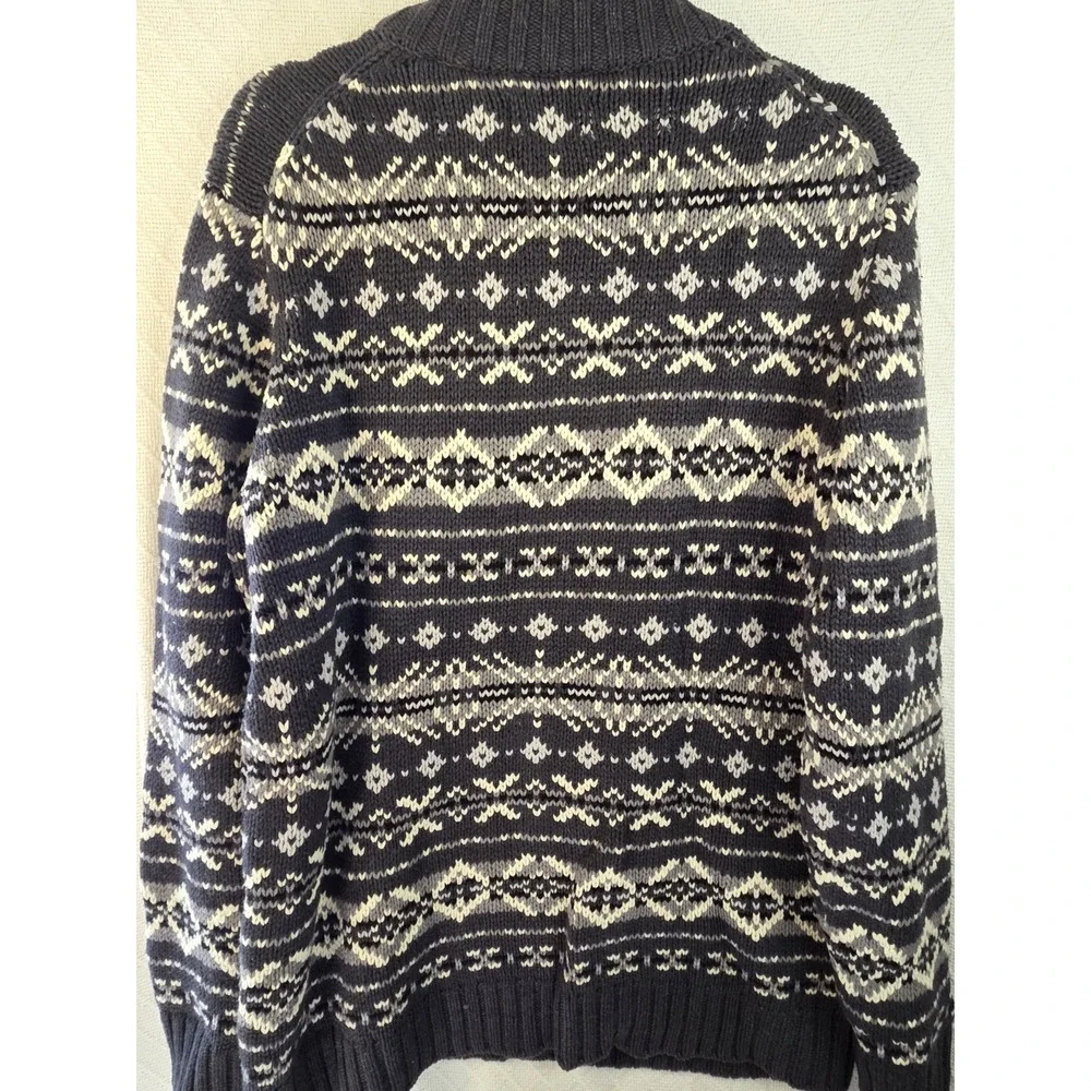 GH Bass Sweater Mens L Chunky Cable Knit Fisherman‎ Nordic Fair Isle Pullover